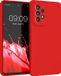 kwmobile telefoonhoesje geschikt voor Samsung Galaxy A53 5G - Hoesje met siliconen coating - Smartphone case in klassiek rood