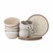Bloomingville Sandrine Service set Grès Naturel Rond 7 Pièces