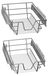 StarTech Uitschuifbare keukenplanken - Set van 2 uitschuifbare planken - 30 cm - Stapelbaar - Staal - Zilver