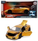 JADA Fast & Furious Lamborghini Gallardo 1:24 Geel Metaal