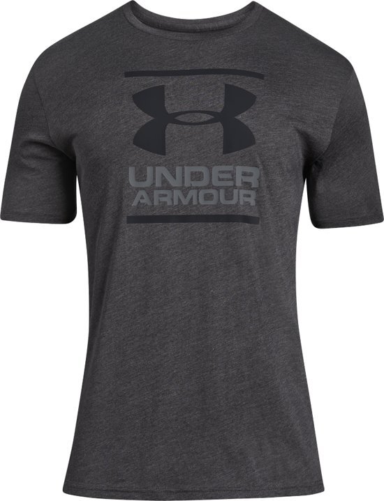 Under Armour GL Foundation SS T Sportshirt - Heren - Charcoal Medium Heather