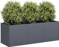 Maison Exclusive - Pot de fleurs anthracite, 120 x 40 x 40 cm, en acier laminé à froid