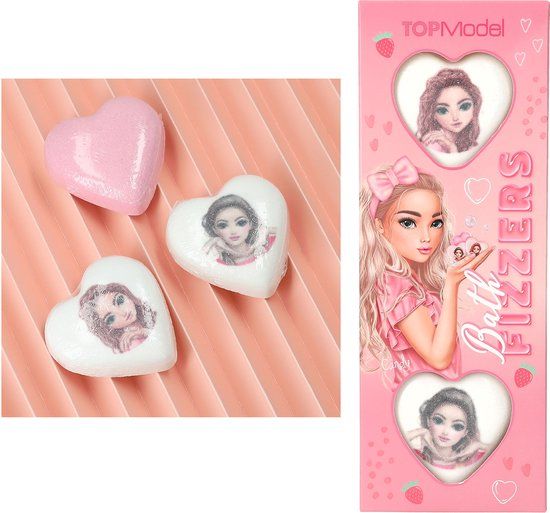 Depesche TOPModel bedrukte badbom - BEAUTY and ME - Aardbei