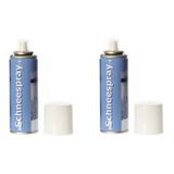 Spray neige Spray neige/neige pulvérisée boîtes de 100 ml - 2x - Neige artificielle/fausse neige décorations de neige