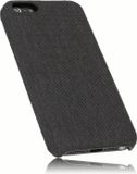 Mumbi Fineline hoes compatibel met iPhone SE (2016) / 5 / 5S mobiele telefoon hard case telefoonhoes, zwart