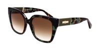 Longchamp LO754SL Green havana 54/18/140 Vrouwen Zonnebrillen