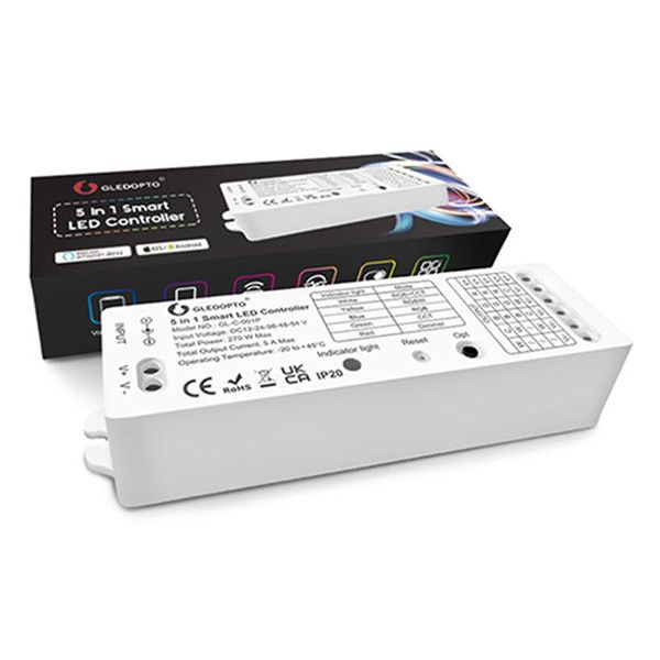 Zigbee LED Strip Controller | 5-in-1 | RGB+CCT | Gledopto