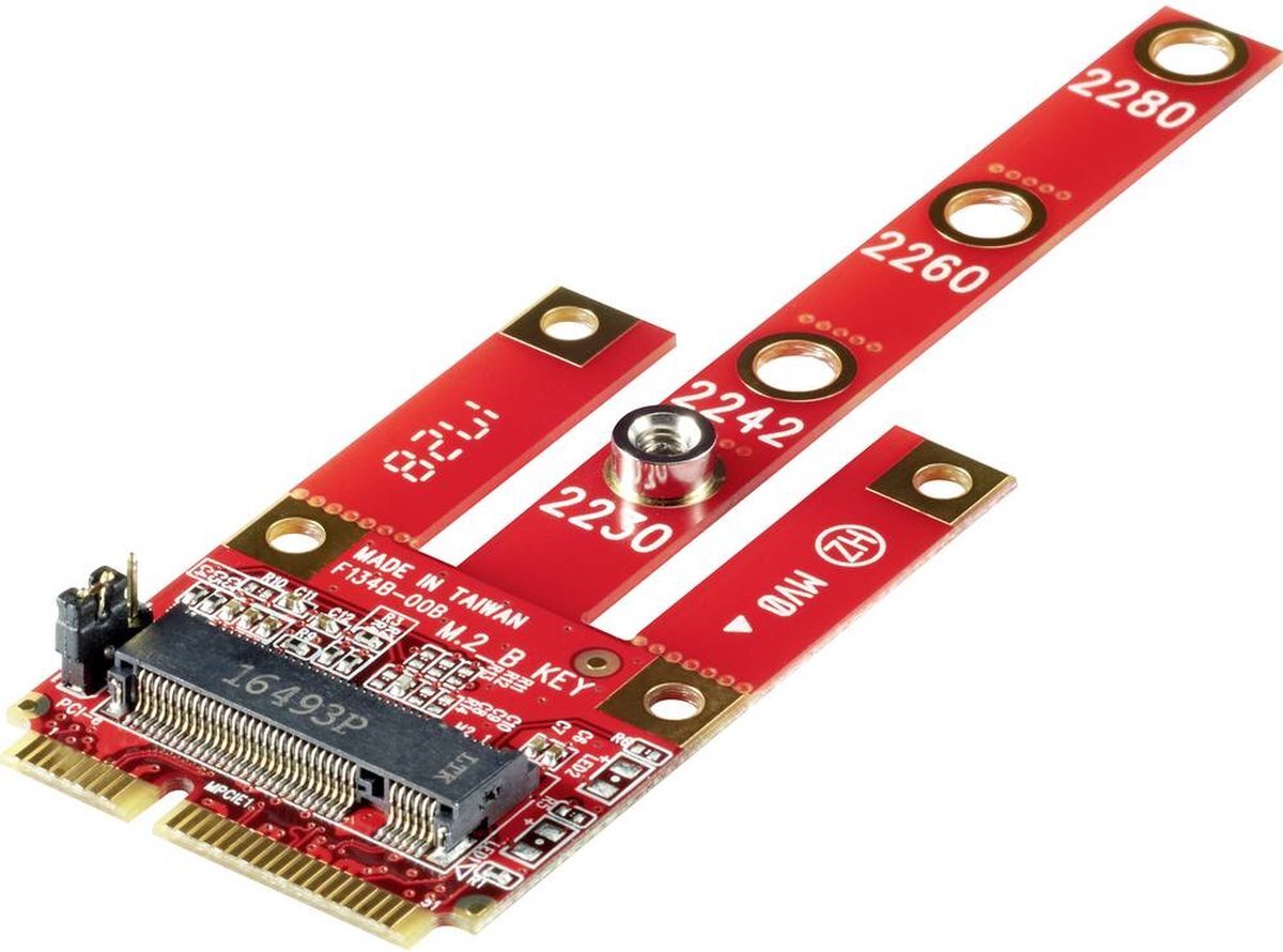 Renkforce RF-DT-134B Interface-converter [1x PCIe bus 6-polig - 1x Mini-PCI-stekker]