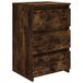 VidaXL Nachtkastje 40x35x62,5 cm bewerkt hout gerookt eikenkleurig
