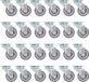 vidaXL Zwenkwielen 24 stuks 50 mm Grijs