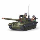 Sluban Army Tank IFR T-90 AS bouwspeelgoed kinderen vanaf 8 jaar - Constructiespeelgoed modelbouw - bouwdoos met 318 bouwstenen - M38-B1257