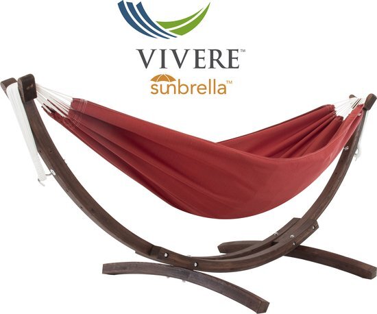 Vivere Double Sunbrella Hangmat met Standaard