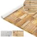 ANRO Tapis de bain aspect bois marron 130x100 cm