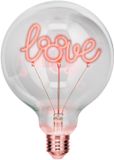 Paladone Mickey Mouse LED filament bulb – ‘love’ neon E27 lamp