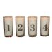 Palm Light Advent Kaarsenset 1-4, stearin, wit