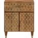 Table de chevet en bois de manguier massif 50x33x60 cm