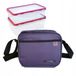 Merkloos IRIS BARCELONA Grote Thermos Lunchtas met 2 Bakjes - Paars