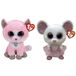 TY Beanie Buddy Knuffel Fiona Pink Cat & Nina Mouse - 2023 - Meerkleurig