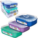 Sistema Microwave Colour rechthoekige kom 1.25L minty teal
