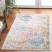 SAFAVIEH Madison Collection 2'3 "x 4' Crème/Multi MAD611B Boho Chic Bloemen Medaillon Trellis Verontruste Niet-Vergieten Woonkamer Slaapkamer Accent Tapijt
