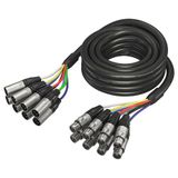 Behringer GMX-500 Multicore Cable - 8-way XLR Male to XLR Female - 8 Channel Snake Cable - 5 m / 16.4 ft - Gold Performance