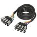 Behringer GMX-500 Multicore Cable - 8-way XLR Male to XLR Female - 8 Channel Snake Cable - 5 m / 16.4 ft - Gold Performance