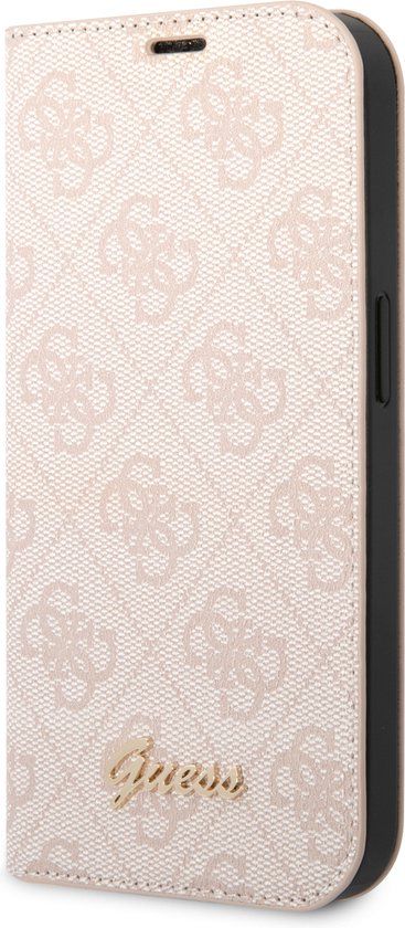 Guess 4G Book Case - Geschikt voor Apple iPhone 14 Pro (6.1") - Roze