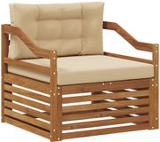 vidaXL Tuinbank Natuurlijk en Beige