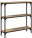 vidaXL Wandtafel Artisan Eiken 75 x 22,5 x 75 cm Bewerkt hout