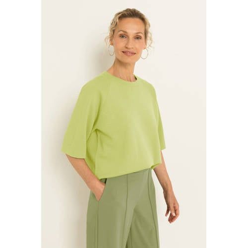 Claudia Sträter CLAUDIA BY CLAUDIA STRÄTER katoenen sweater - lichtgroen