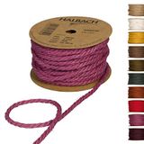 Halbach Seidenbänder Jute koord, jute, berry, 5 mm | 20 m | Jute touw van 100% natuurlijke jute, voor decoratie, tuin en geschenkverpakkingen