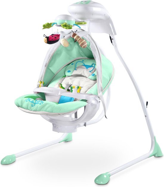 Caretero Baby Schommelstoel Bugies mint geschikt voor newborns