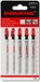 WERHE Lames de scie sauteuse - 5 pièces pour bois et stratifié - Tige en T