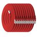 1aTTack.de Platte CAT7 LAN-netwerkkabel 10 Gbit/s 10x 3.0m - rood