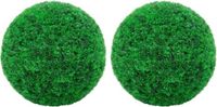 vidaXL Kunstbuxusbollen - 2 st - 52 cm