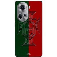 Maniacase Coque Pour Oppo Reno 11 5g Portugal logo vert et rouge