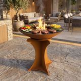 ASH Grill & Heat Titan - Plancha BBQ - Acier Corten - Ø 82 cm plaque de cuisson - BBQ et foyer
