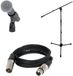 Shure Beta 58a microphone de chant avec câble et pied