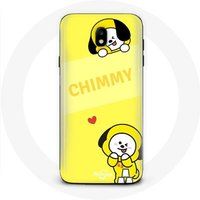 Maniacase Etui voor Samsung Galaxy S4 BTS Bangtan BT21 Chimmy Jimin Gele Achtergrond