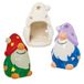 Baker Ross FN319 Gonk Keramische Theelichthouders - Pak van 2, Kerst Knutselen voor Kinderen, Keramiek Schilderen