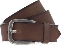 Vanzetti Leren Riem Denim Love 40mm Full Leather Belt W110 Dark Brown Bruine