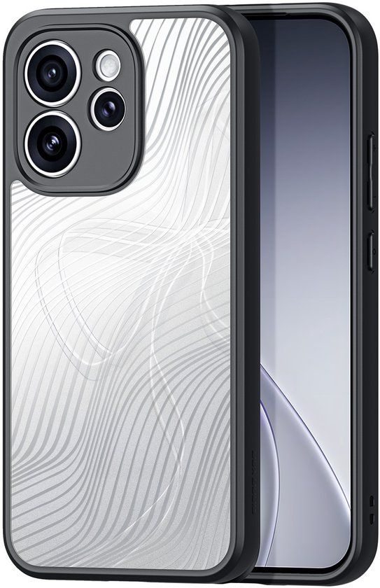 Dux Ducis Aimo Series Hoesje voor OPPO Reno15 Pro - Transparant TPU Back Cover - Zwart