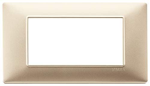 Vimar serie wandhouder - plaat 4 module Tecnpolimero Champan mat