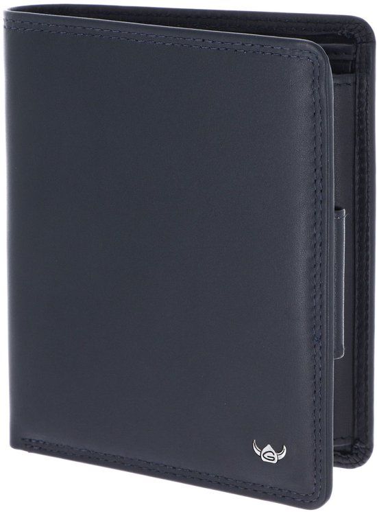 Golden Head Leren portemonnee Polo RFID Protect Kombischeintasche 1289 Marineblau