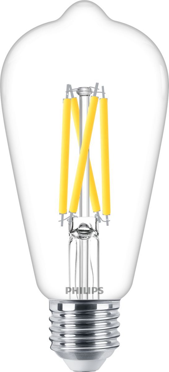 Philips MASTER Value LEDbulb E27 Edison Filament Helder 5.9W 806lm - 927 Zeer Warm Wit | Beste Kleurweergave - Vervangt 60W Dimbaar