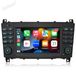 Awesafe Mercedes-Benz 2+32G Carplay, Android 13, navigatiesysteem, GPS, autoradio, DAB+ RDS, stuurwielbediening, Bluetooth, Wi-Fi, FM, USB voor C-Klasse W203