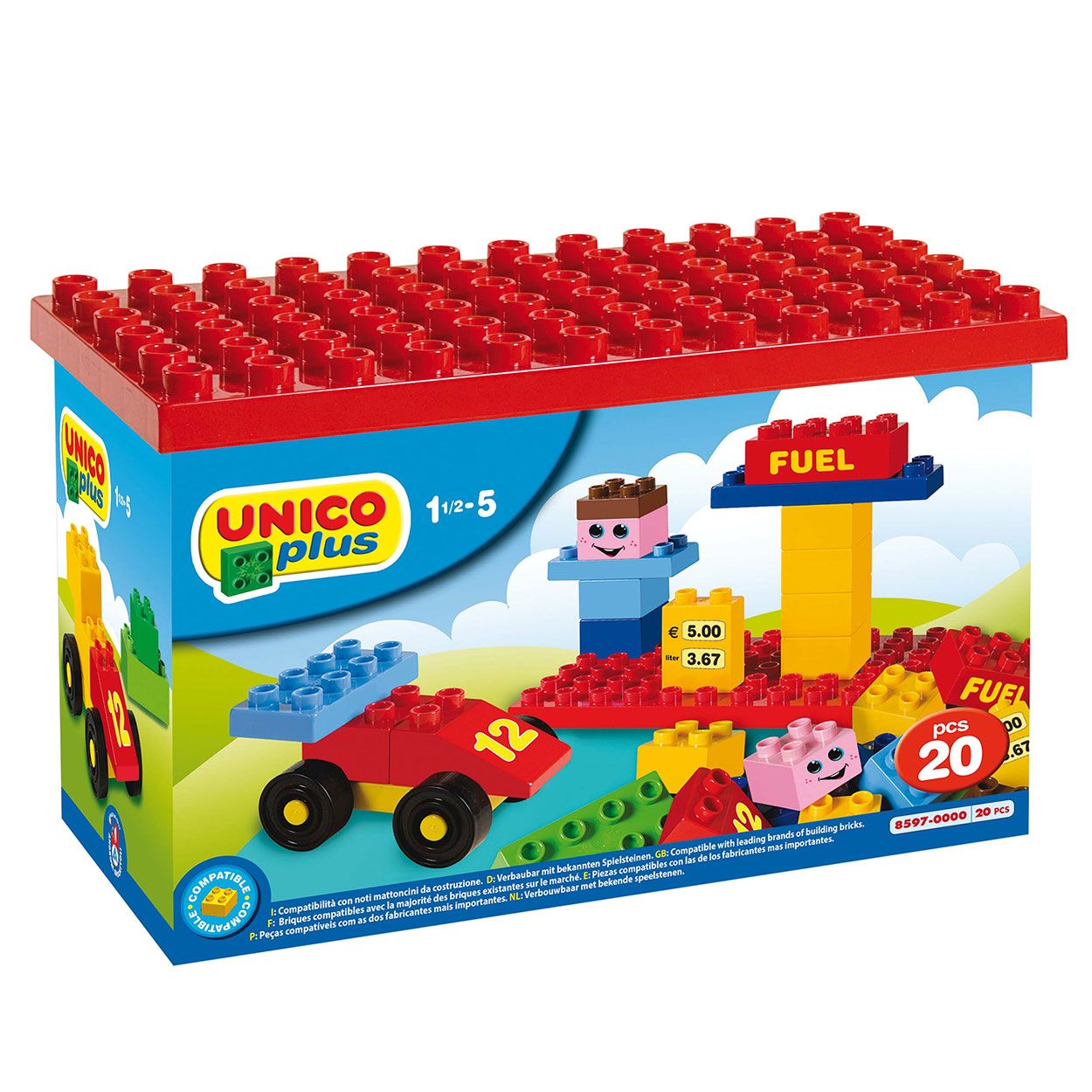 Mundo Unico set met Bouwplaat 20dlg