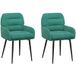 Maison Exclusive Chaises de salle à manger 2 pc Velours Turquoise