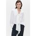 ZENGGI Chemise nœud Blanc cassé Taille : L