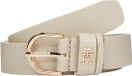 Tommy Hilfiger Essential Effortless Broekriem Vrouwen Leer Wit 90 cm